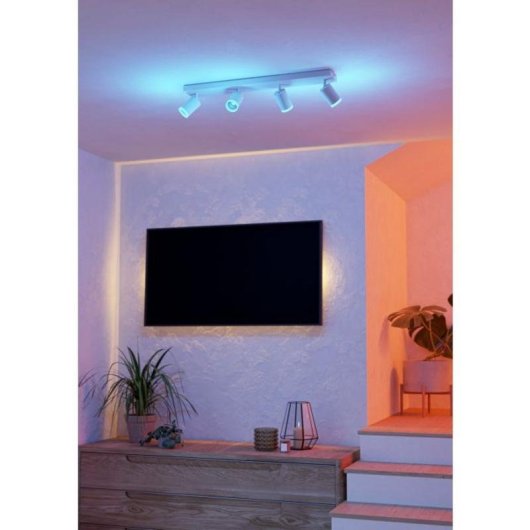 Spot pour rail EGLO MELITELLO-Z LED 4 bombilles 17,5 W 6500 K Blanc
