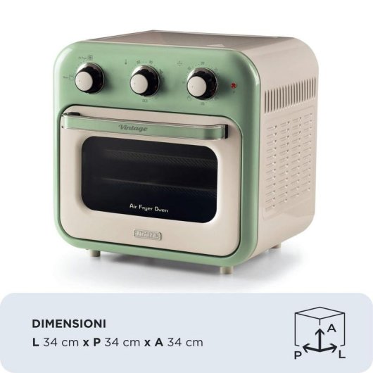 Airfryer Ariete 4632/04 16L 1400W avec Minuterie Panier Rotatif