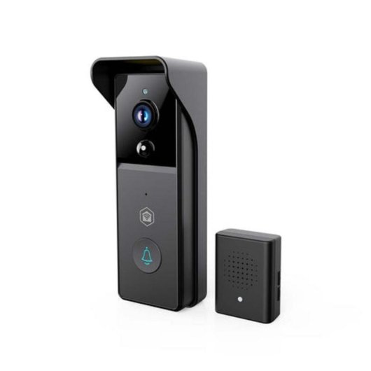 Timbre Nedis WIFICDP21BK Wi-Fi inalámbrico sensor movimiento exterior negro