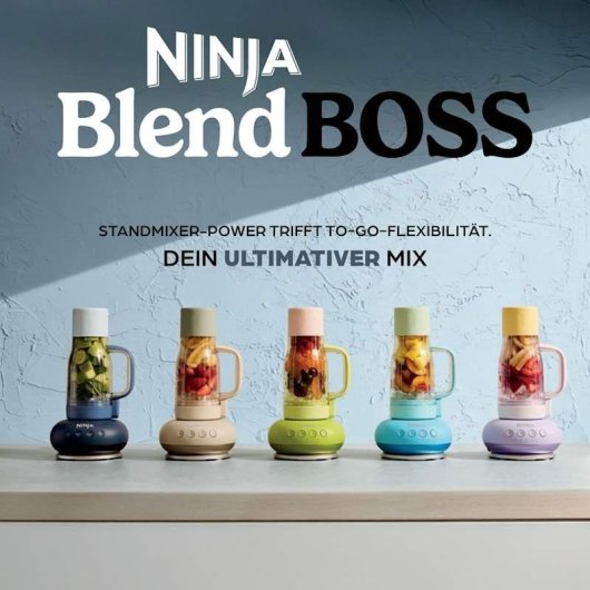Batidora de vaso portátil Ninja BlendBOSS DB351EUCY 1100 W 0,71 L Gris Oscuro