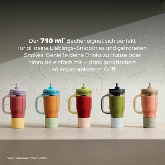 Batidora de vaso portátil Ninja BlendBOSS DB351EUCY 1100 W 0,71 L Gris Oscuro