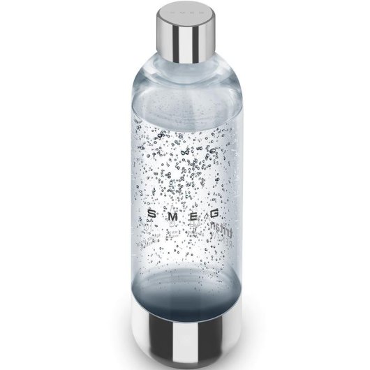 Botella para bebida carbonatada Smeg SKSB01 0,8 L acero inoxidable transparente