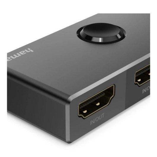 Conmutador HDMI Hama 00205324 Bidireccional 8K 120 Hz Negro