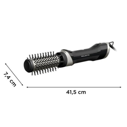 Rizador de Pelo Rowenta Brush Activ UB9540F0 Cerámico Iónico 30-50mm 2 Ajustes 1000W Con Accesorios Negro y Plata