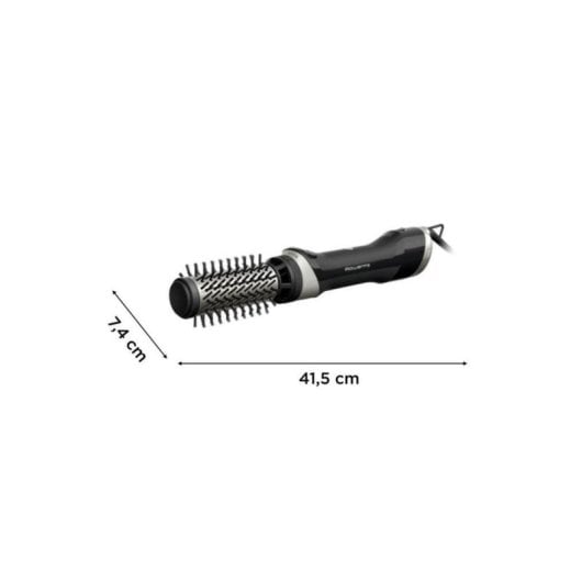 Rizador de Pelo Rowenta Brush Activ UB9540F0 Cerámico Iónico 30-50mm 2 Ajustes 1000W Con Accesorios Negro y Plata