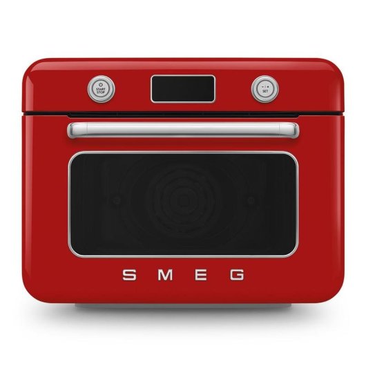Horno Sobremesa Smeg COF01RDEU 30L 51cm con Vapor AirFryer Grill Rojo