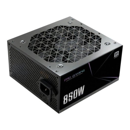 Fuente de Alimentación ProGaming 850W 80 Plus Silver cables planos mallados negros