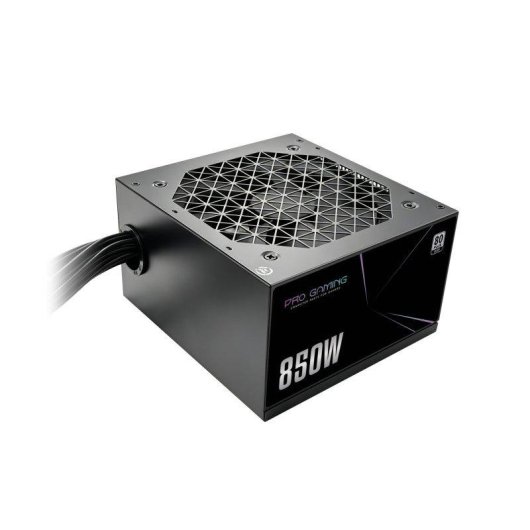 Fuente de Alimentación ProGaming 850W 80 Plus Silver cables planos mallados negros