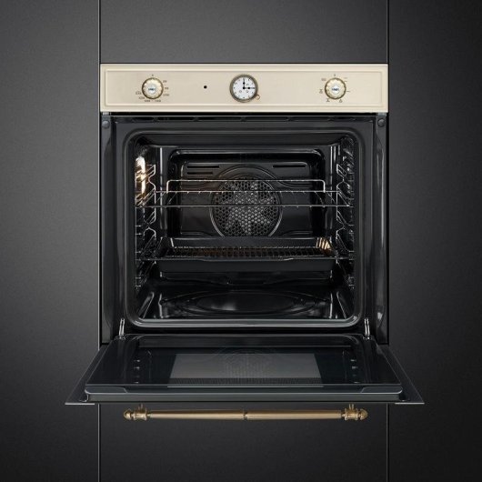 Four Encastrable SMEG SFP67C1TPO Pyrolyse 65L 60cm A Fonction Pizza Crème