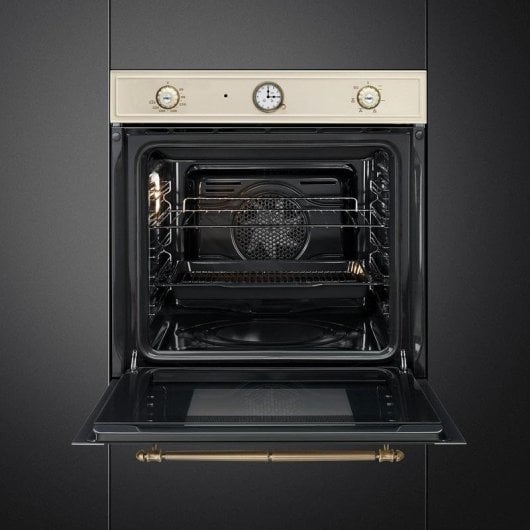 Four Encastrable SMEG SFP67C1TPO Pyrolyse 65L 60cm A Fonction Pizza Crème