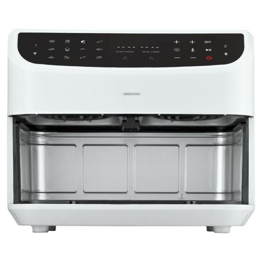Freidora de aire Medion LIFE P20 8,7L 2600W doble cámara con pantalla táctil