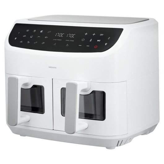 Freidora de aire Medion LIFE P20 8,7L 2600W doble cámara con pantalla táctil