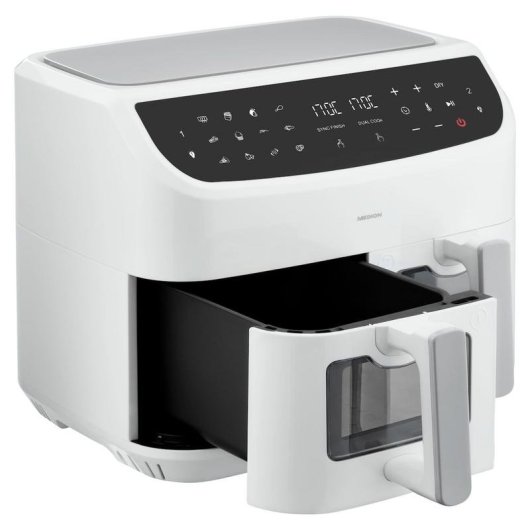 Freidora de aire Medion LIFE P20 8,7L 2600W doble cámara con pantalla táctil