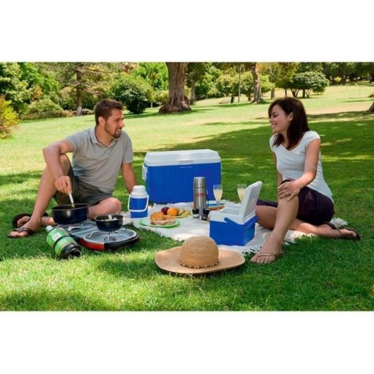Caisse isotherme Coleman Cooler Combo 45,7 L 48 h bleu/blanc