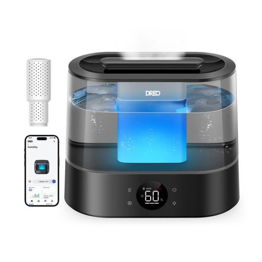 Humidificador Dreo HM311S Gris LED Mesa 280 mm
