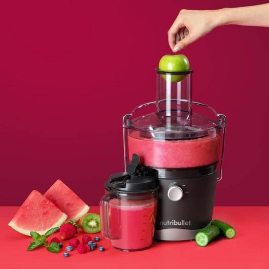 Exprimidor NutriBullet NBJ100G Giratorio 800W 1,5L Negro/Gris