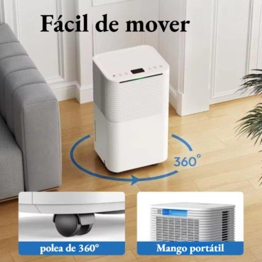 Desumidificador Portátil 12 Litros 3 Modos Temporizador