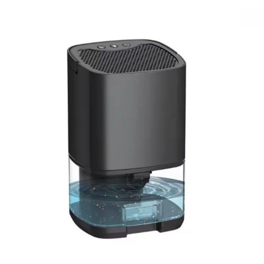 Desumidificador Portátil para Uso Doméstico, Resistente à Humidade Preto