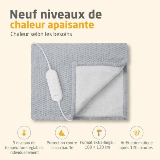 Manta térmica reversible Medisana HB 416 120 W 9 niveles 180 x 130 cm