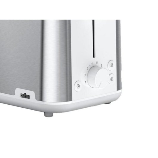 Tostapane Braun HT 1510 2 fessure 8 regolazioni acciaio inossidabile bianco