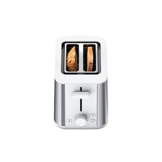 Tostapane Braun HT 1510 2 fessure 8 regolazioni acciaio inossidabile bianco