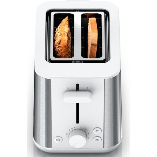 Tostapane Braun HT 1510 2 fessure 8 regolazioni acciaio inossidabile bianco
