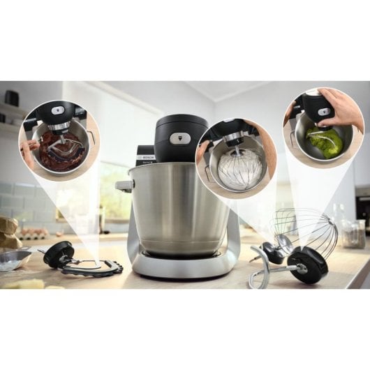 Robot de cocina Bosch Serie 6 MUMS6ZS17 5,5 L 1600 W Negro Acero inoxidable