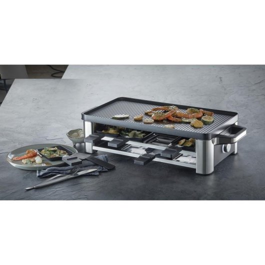 Griglia interna WMF Lono rettangolare 8 persone 1500 W nero cromo