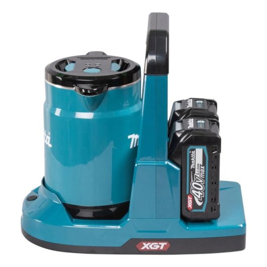 Hervidor inalámbrico Makita KT001GZ 0,8 L Negro/Azul Sin cables