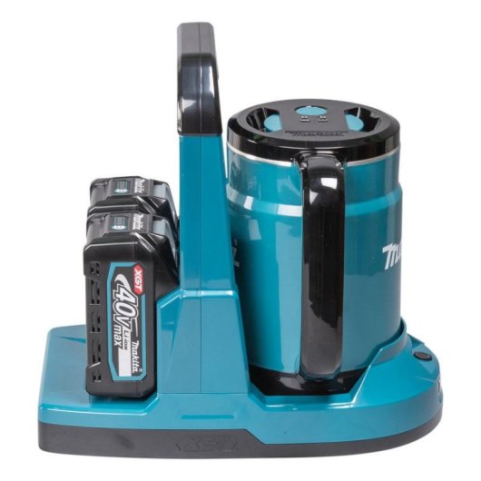 Hervidor inalámbrico Makita KT001GZ 0,8 L Negro/Azul Sin cables