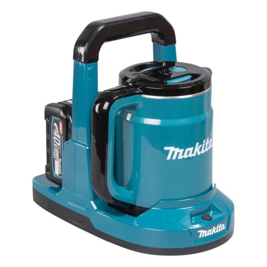 Hervidor inalámbrico Makita KT001GZ 0,8 L Negro/Azul Sin cables