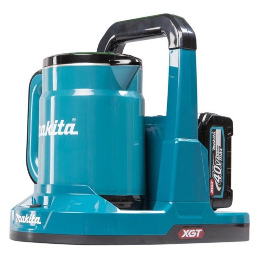 Hervidor inalámbrico Makita KT001GZ 0,8 L Negro/Azul Sin cables