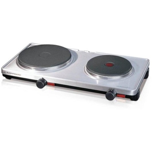 Kochplatte Rommelsbacher AK 3099/E 2 Zonen 1500W Edelstahl
