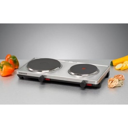 Kochplatte Rommelsbacher AK 3099/E 2 Zonen 1500W Edelstahl