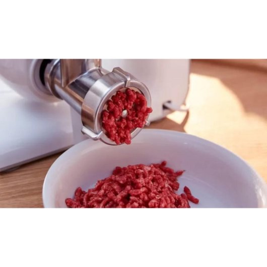 Picadora de carne Bosch MUZS2FWW acero satinado blanco para robot de cocina