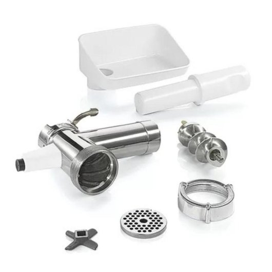 Picadora de carne Bosch MUZS2FWW acero satinado blanco para robot de cocina