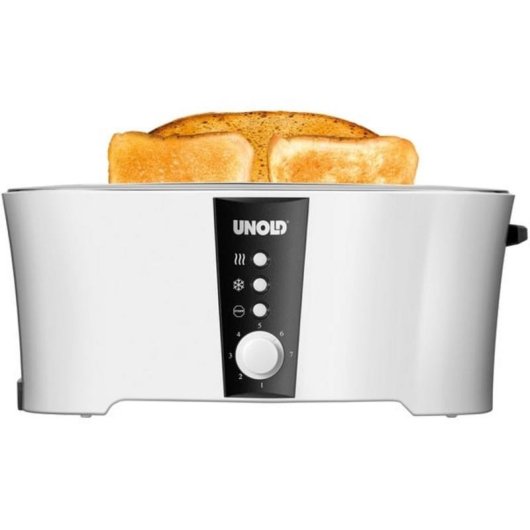 Tostadora Unold Design Dual 4 rebanadas 1350 W Negro/Blanco