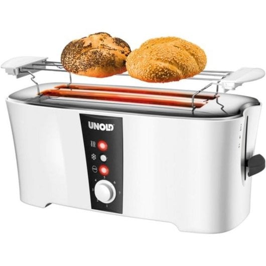Tostadora Unold Design Dual 4 rebanadas 1350 W Negro/Blanco