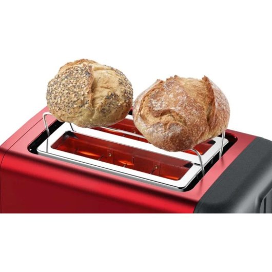 Tostadora Bosch TAT3P424DE 2 rebanadas 970 W Negro/Rojo
