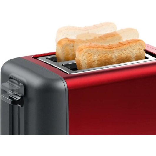Tostadora Bosch TAT3P424DE 2 rebanadas 970 W Negro/Rojo