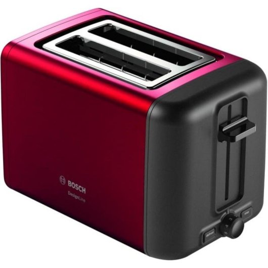 Tostadora Bosch TAT3P424DE 2 rebanadas 970 W Negro/Rojo