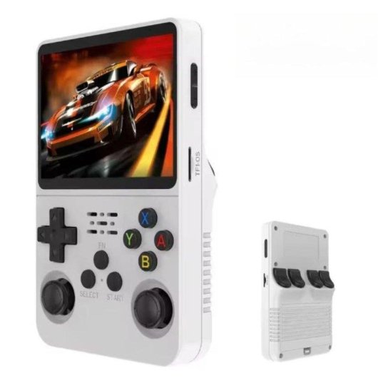 Consola QUO D007 Retro Portátil RK3326 64GB 3.5" Blanco