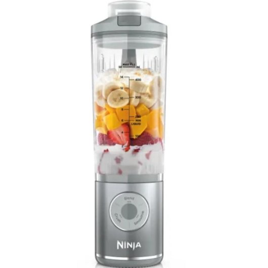 Tragbarer Mixer Ninja BC251EUSL 0,57 L Eiszerkleinerer Silber Transparent