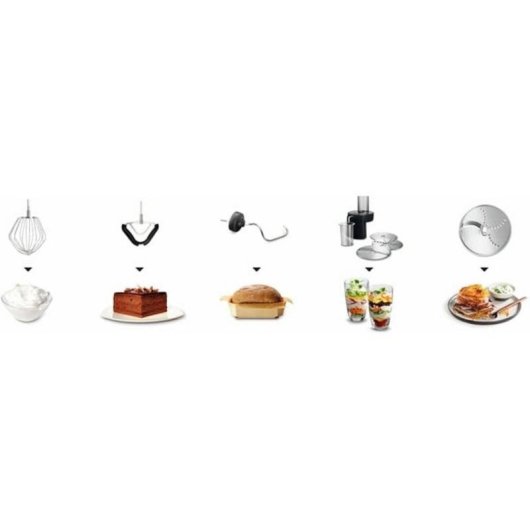 Robot de cocina Bosch MUM59N26DE 1000 W 3,9 L Acero inoxidable