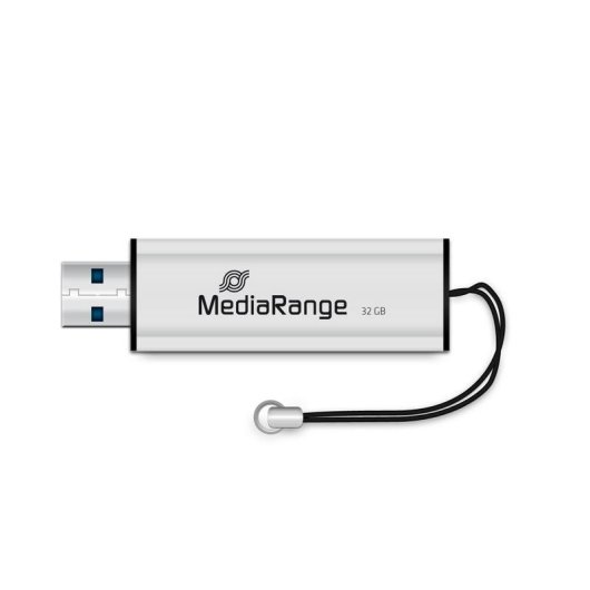 Unità flash USB MediaRange MR916 32 GB USB-A 3.2 Gen 1 scorrevole nero argento