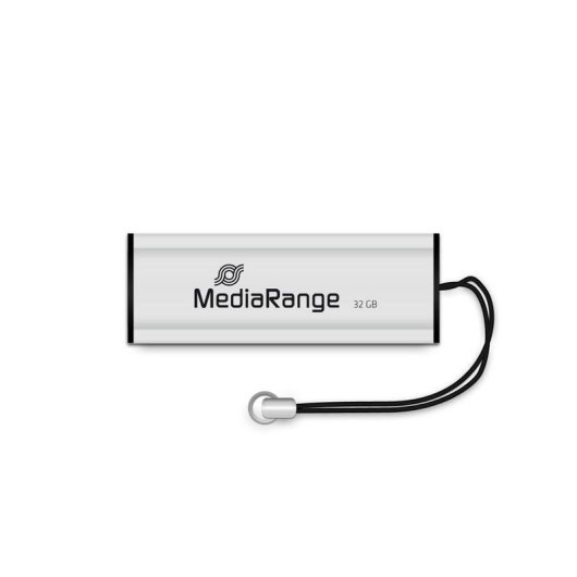 Unità flash USB MediaRange MR916 32 GB USB-A 3.2 Gen 1 scorrevole nero argento