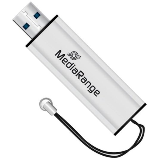 Unità flash USB MediaRange MR916 32 GB USB-A 3.2 Gen 1 scorrevole nero argento