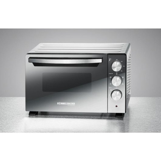 Minibackofen Rommelsbacher BGS 1400 22L 43cm Grill Schwarz Silber