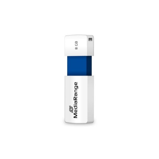Chiavetta USB MediaRange MR971 8GB USB 2.0 scorrevole blu bianco