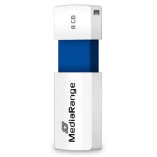 Chiavetta USB MediaRange MR971 8GB USB 2.0 scorrevole blu bianco